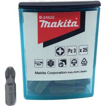 Makita B-24620 Bitset 25x PZ3 (Pozidriv)