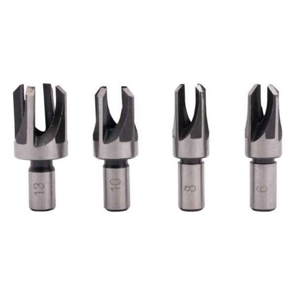 Topgear Proppenboor Set - 6, 8, 10 & 13 mm. - 4 stuks