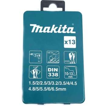 Makita 13-delige metaalborenset D54019