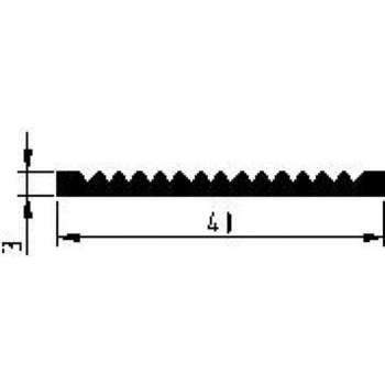 Luvema Slijtstrip alu brute 40x3mm geboord