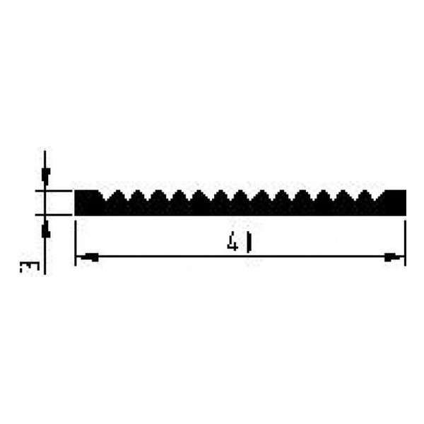 Luvema Slijtstrip alu brute 40x3mm geboord