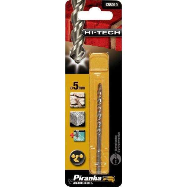 Piranha Hi-Tech bullet boor 5mm met ronde schacht X58010