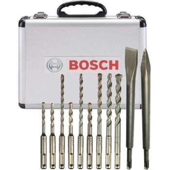 Bosch drill and chisel set SDSPlus 11pcs. in Case