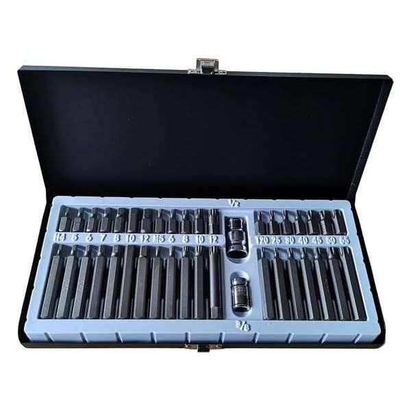 Onex 40-delige Inbus Torx en Spline Bit Set - in Metalen Koffer