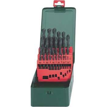 Metabo 627152000 HSS Metaal-spiraalboorset 25-delig Rollenwals DIN 338 Cilinderschacht 1 set(s)