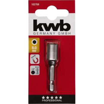 KWB - Bit dop - 8mm - zeskant - magnetisch