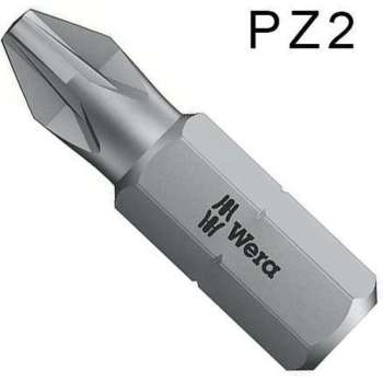 Kruiskop PZ2 bit van Wera 4013288014665