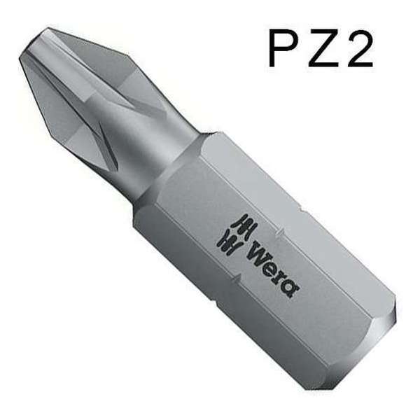 Kruiskop PZ2 bit van Wera 4013288014665