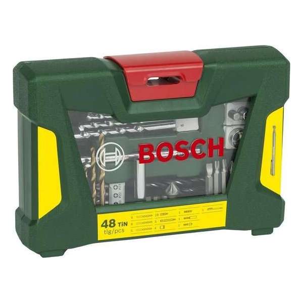 Bosch V-Line Box, boor en bitset - 48-delig, magneetstaaf - VE 6 delig