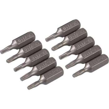 Silverline Bitset Cr-V Torx T10 / 25 mm. (10 Stuks)