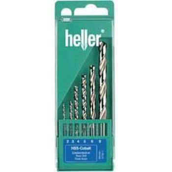 Heller 17735 D HSS Metaal-spiraalboorset 6-delig 2 mm, 3 mm, 4 mm, 5 mm, 6 mm, 8 mm Kobalt DIN 338 Cilinderschacht 1 set(s)