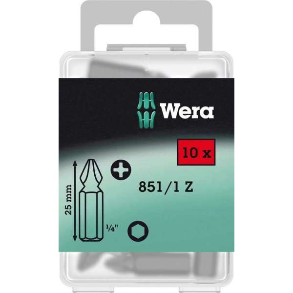 Wera 5072401001 1/4" Philips Bit - PH2 x 25mm