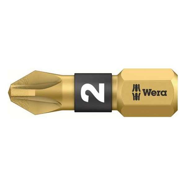 Wera 5056702001 1/4" Pozidrive BiTorsion Diamant Bit - PZ2 x 25mm