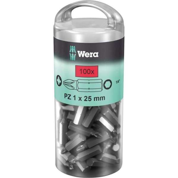 Wera 5072444001 1/4" Pozidrive Bit - PZ2 x 25mm (100st)