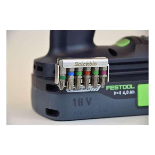 Stickbit magnetische bit en schroeven houder versie Festool TID 18 en T18 +3