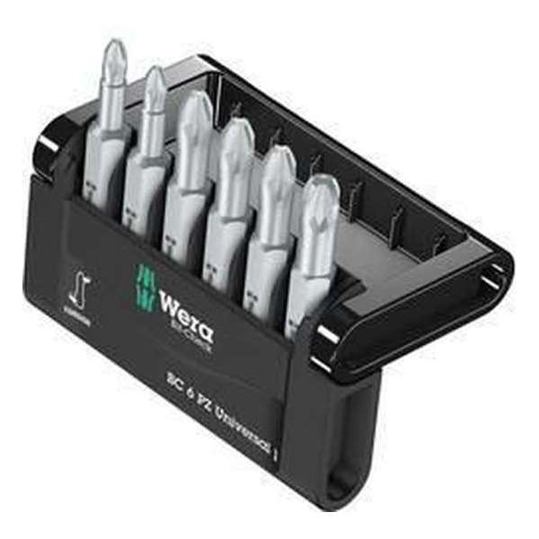 Wera Mini-Check Pz 50 Mm 05056471001 Bitset 6-Delig Kruiskop Pozidriv