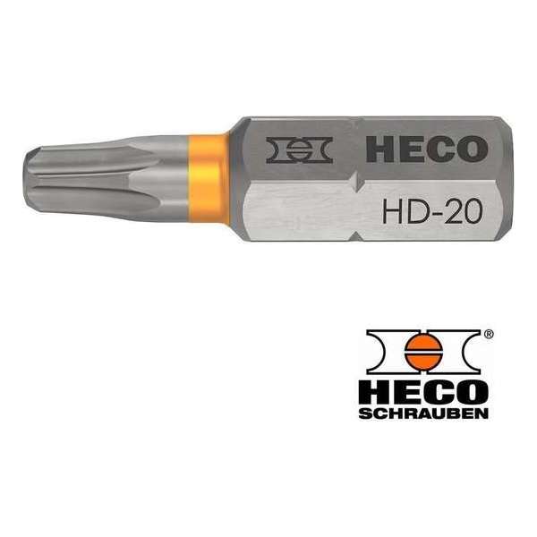 HECO-Drive schroefbit TORX TX-20 Oranje 10 stuks lengte 25 mm