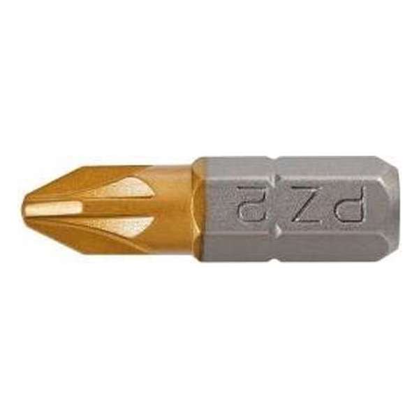 Graphite Bit Pz2, 25mm, S2 Tin, 2 Op Een Blister