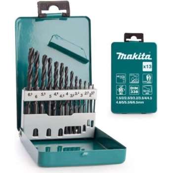 Makita D-54075 HSS-boorset (13-delig)