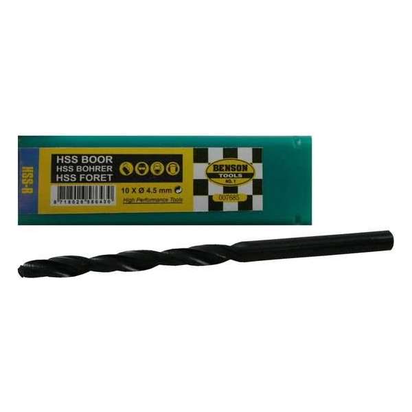 Hofftech HSS metaal boor 4,5 mm. (10 stuks)