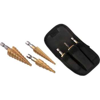 DW4Trading® Trapgatboren set van 3 stuks 3-20mm