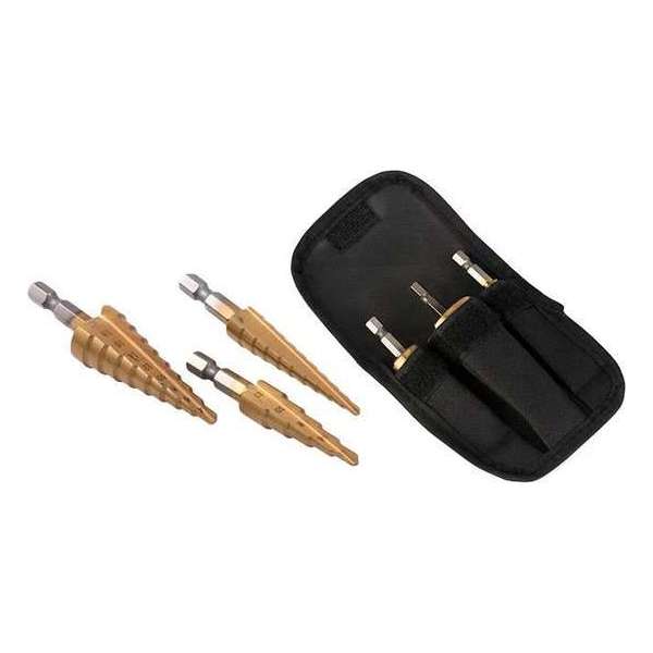 DW4Trading® Trapgatboren set van 3 stuks 3-20mm