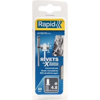 Rapid blindklinknagel rvs + drill 48x18mm (50st)