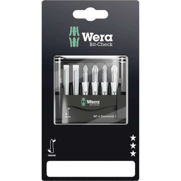 WERA Bit-Check 6 Universal 1 SB