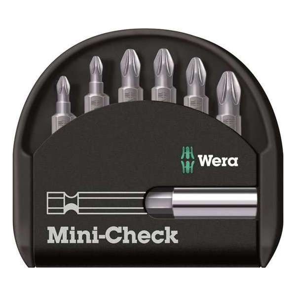 Wera 05056296001 7-delige Bit-Check 7 Universal 1 Bitset - Pozidrive