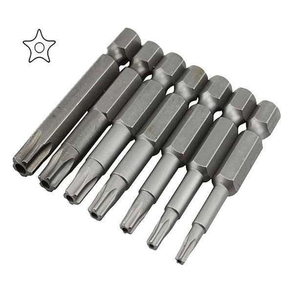 Bitset 7x Pentacle bitjes voor LMM LuchtMassaMeter Star Torx 5-punts / HaverCo