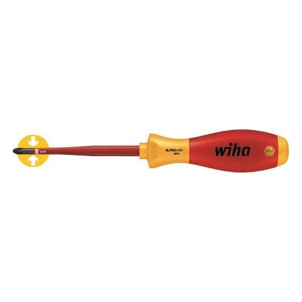 Wiha 3281 SoftFinish electric slimFix PlusMinus Schroevendraaier - Pozidriv/Sleuf - SL/PZ1 x 80mm