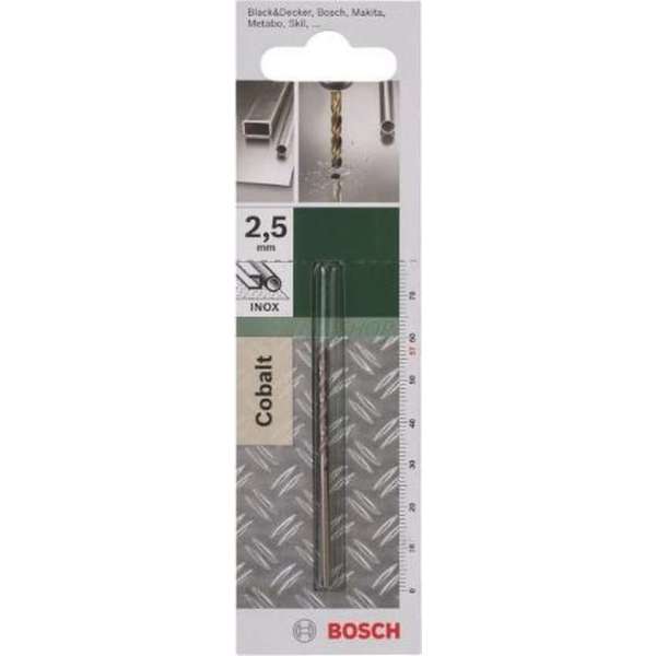 Bosch - Metaalboren HSS-Co, DIN 338 2,5 x 30 x 57 mm