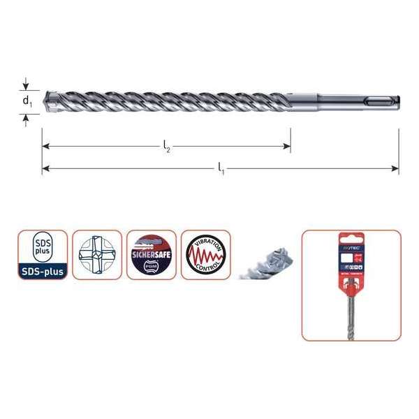 4Tecx Hamerboor 4-Sn 5X50/110mm Sds