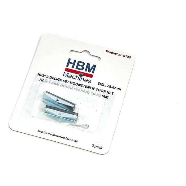 HBM 2 Delige set Hoonstenen voor het HBM 2 ARM Hoonapparaat 18 - 63 mm.