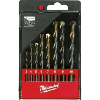 Milwaukee 4932352334 8 Delige betonborenset in kunststof cassette - 3-10mm