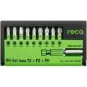 Reca Bittenset Inox1/4 - 10-dlg - TX+PZ+PH