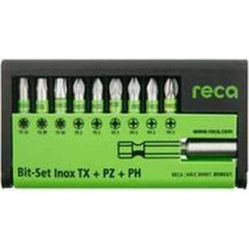 Reca Bittenset Inox1/4 - 10-dlg - TX+PZ+PH