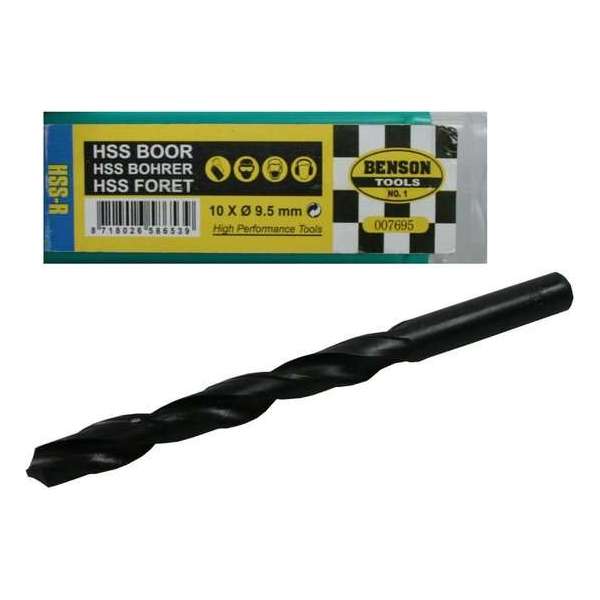 Hofftech HSS metaal boor 9,5 mm. (10 stuks)