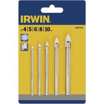 Irwin Borenset Glas en tegel 5-delig 4/5/6/8/10 mm 10507912