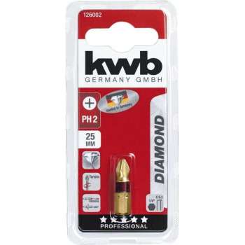 KWB - PH2 - kruisbit - 25mm lang - Diamond hardheid