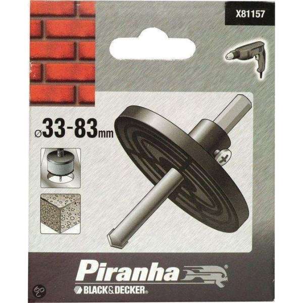 Piranha Adaptor voor TCT-gatzagen 33 - 83mm X81157