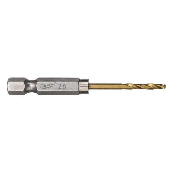 Milwaukee Shockwave  metaalboor   HSS-G Ti.  2.5mm (2st)