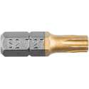 Bit Torx T27, 25mm S2 TIN, 2 op een blister