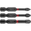 GRAPHITE Bit IMPACT PH 1 2 3 x 50 mm, S2 Staal Full Fit Kop, 3 stuks