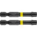 GRAPHITE Bit IMPACT TX 40 x 50 mm, S2 Staal Full Fit Kop, 2 stuks