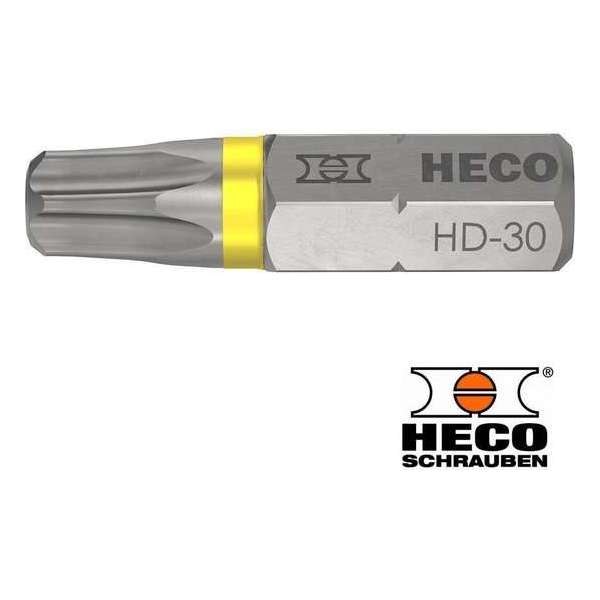 HECO-Drive schroefbit TORX TX-30 Geel 10 stuks lengte 25 mm