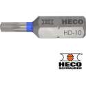 HECO-Drive schroefbit TORX TX-10 Blauw 10 stuks lengte 25 mm