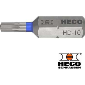 HECO-Drive schroefbit TORX TX-10 Blauw 10 stuks lengte 25 mm