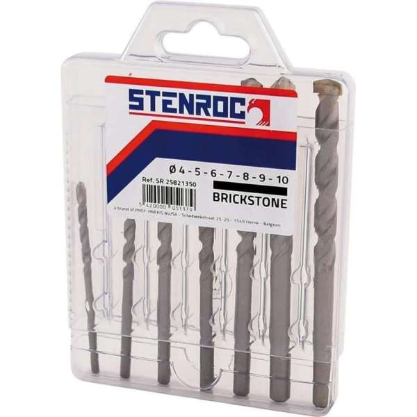 BRICKSTONE steenboor SET 4-5-6-7-8-9-10mm