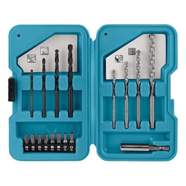 Makita D-40200 Boor/bit set 17-delig